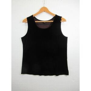 Cynthia Max Velvet Camisole Tank Top Women Medium Purple Goth Witchy